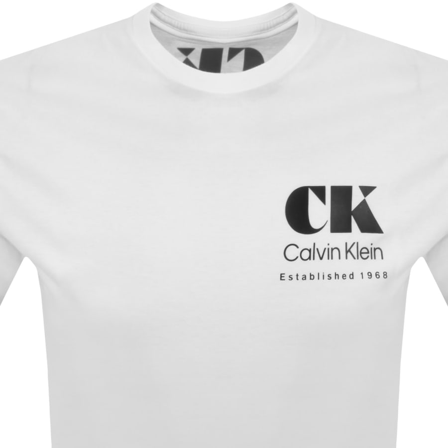 Image number 3 for Calvin Klein Jeans Graphic T Shirt White