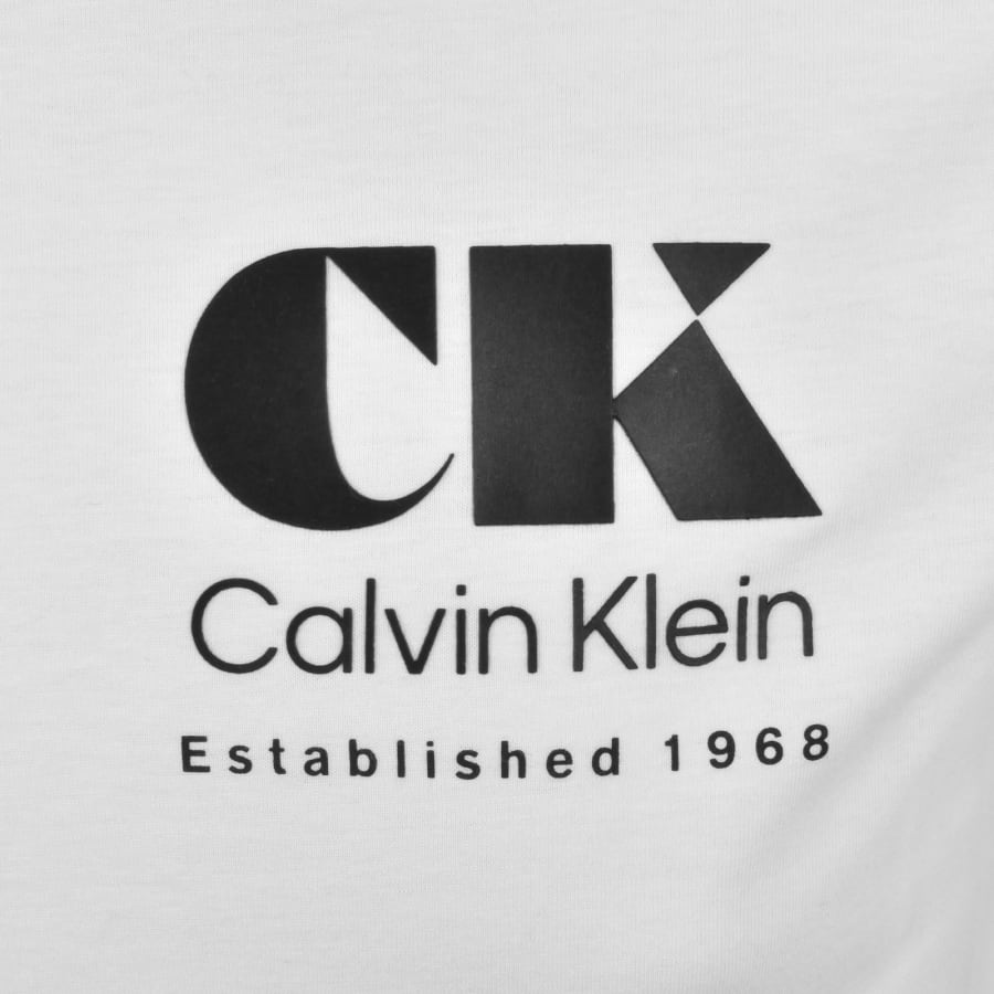 Image number 4 for Calvin Klein Jeans Graphic T Shirt White