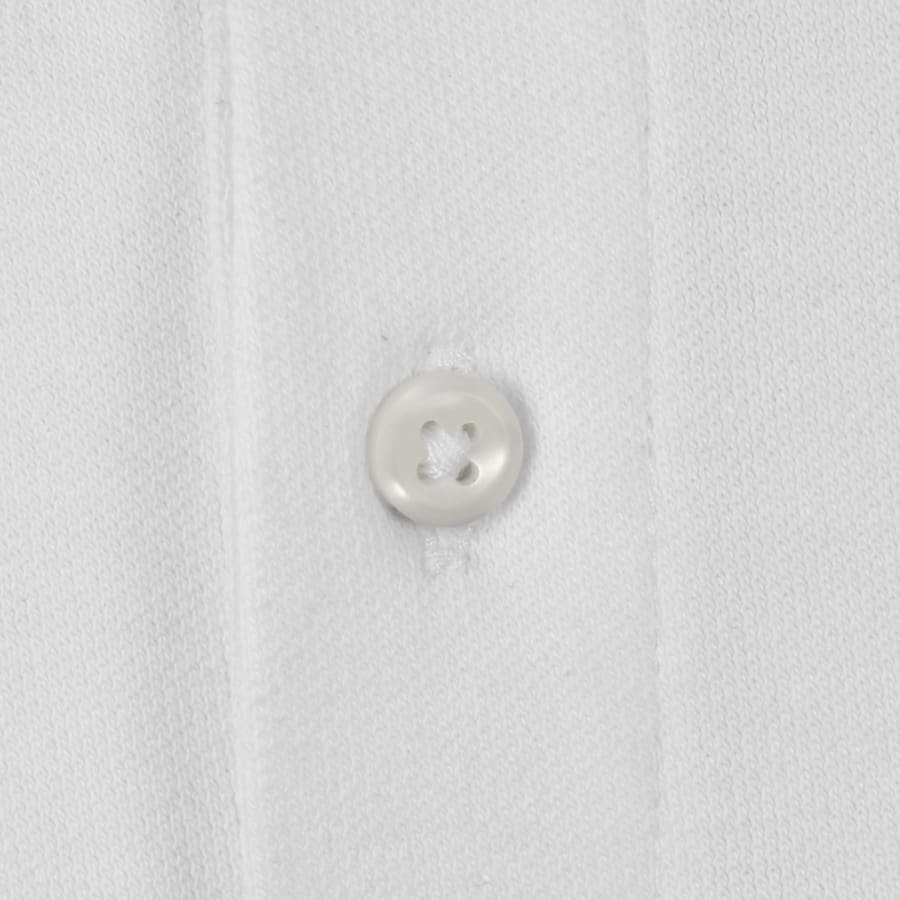 Image number 4 for Calvin Klein Refined Pique Polo T Shirt White