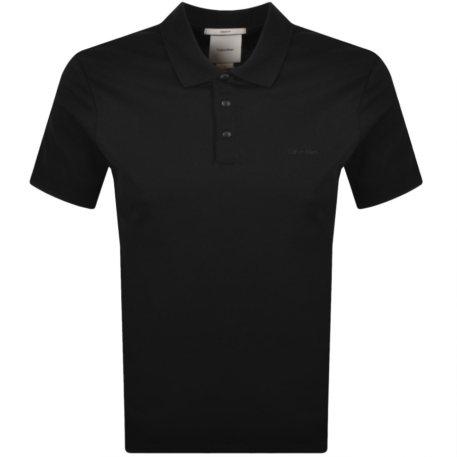 Image number 1 for Calvin Klein Tech Interlock Polo Black