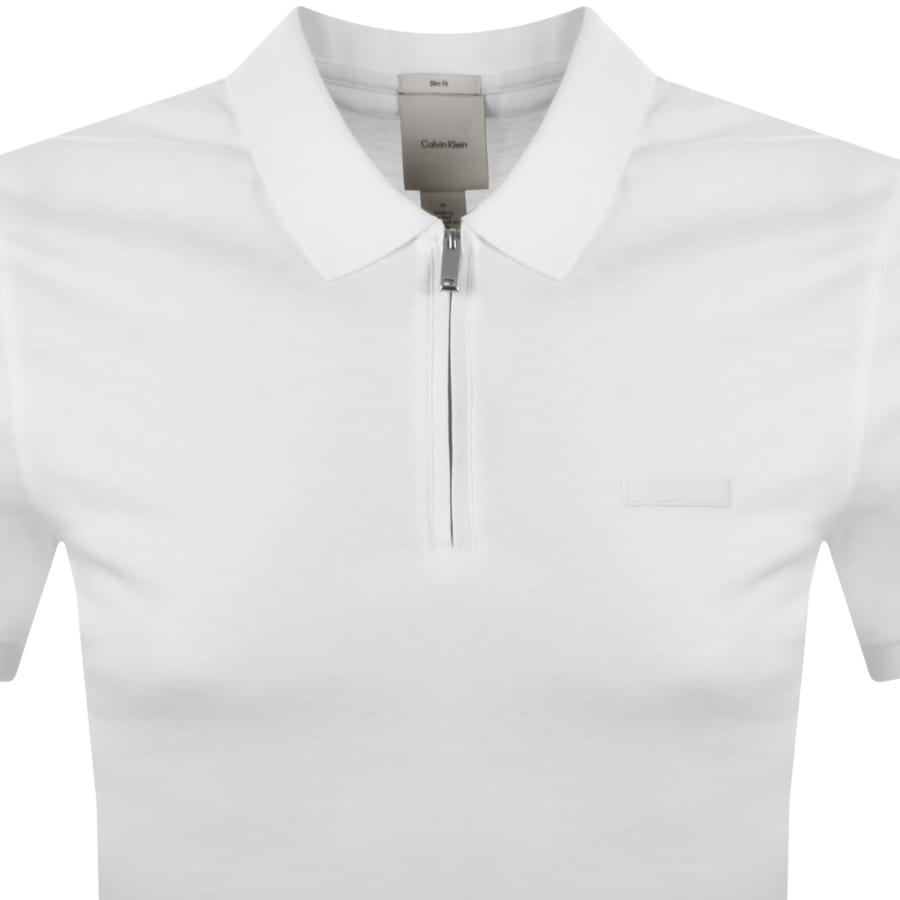 Image number 2 for Calvin Klein Supima Cotton Polo White