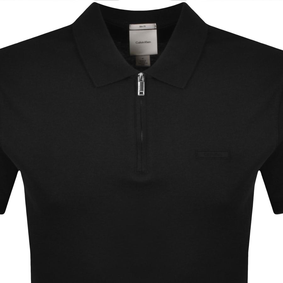 Image number 2 for Calvin Klein Supima Cotton Polo Black