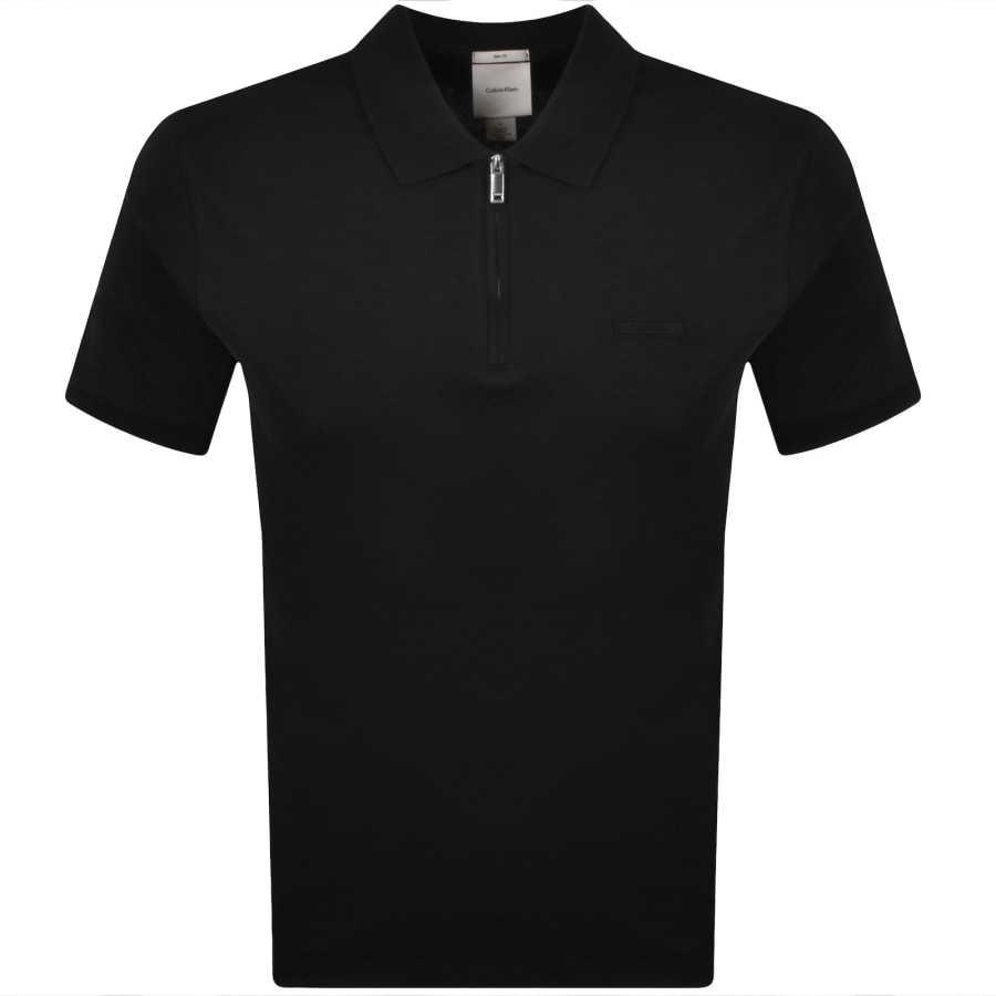 Image number 1 for Calvin Klein Supima Cotton Polo Black