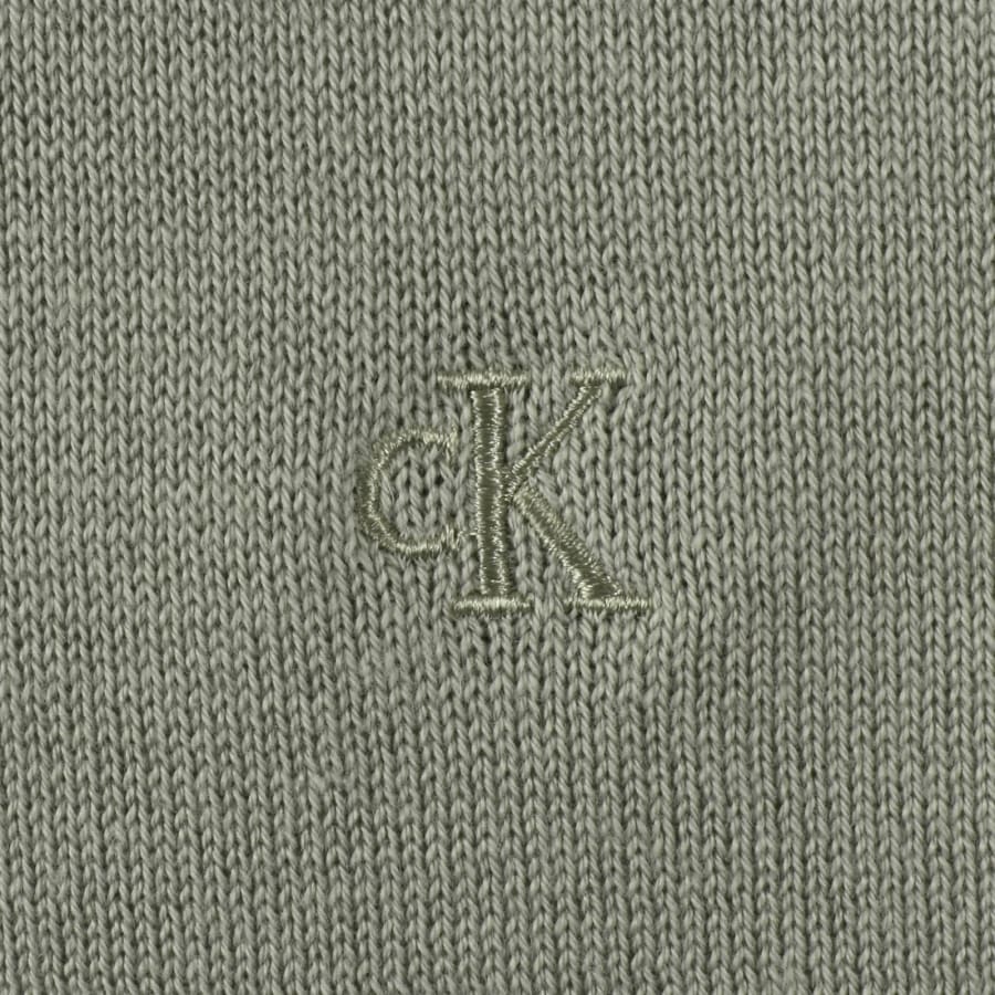 Image number 3 for Calvin Klein Supima Cotton Knitted Polo Green