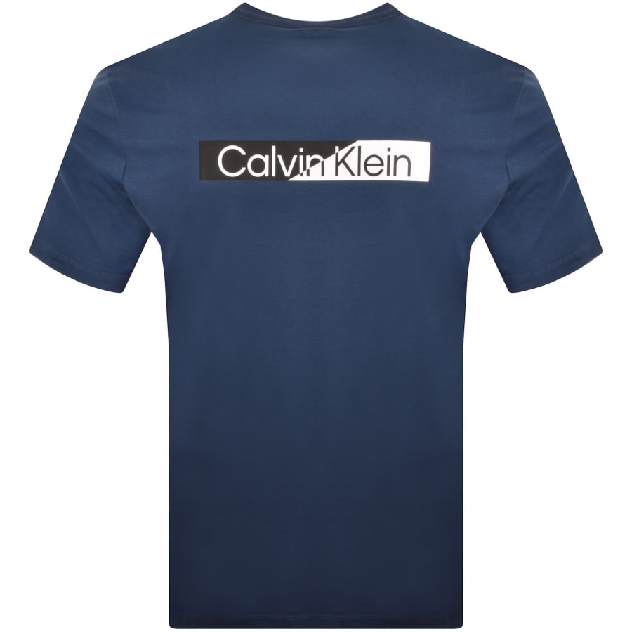 Image number 5 for Calvin Klein Graphic Logo T Shirt Blue