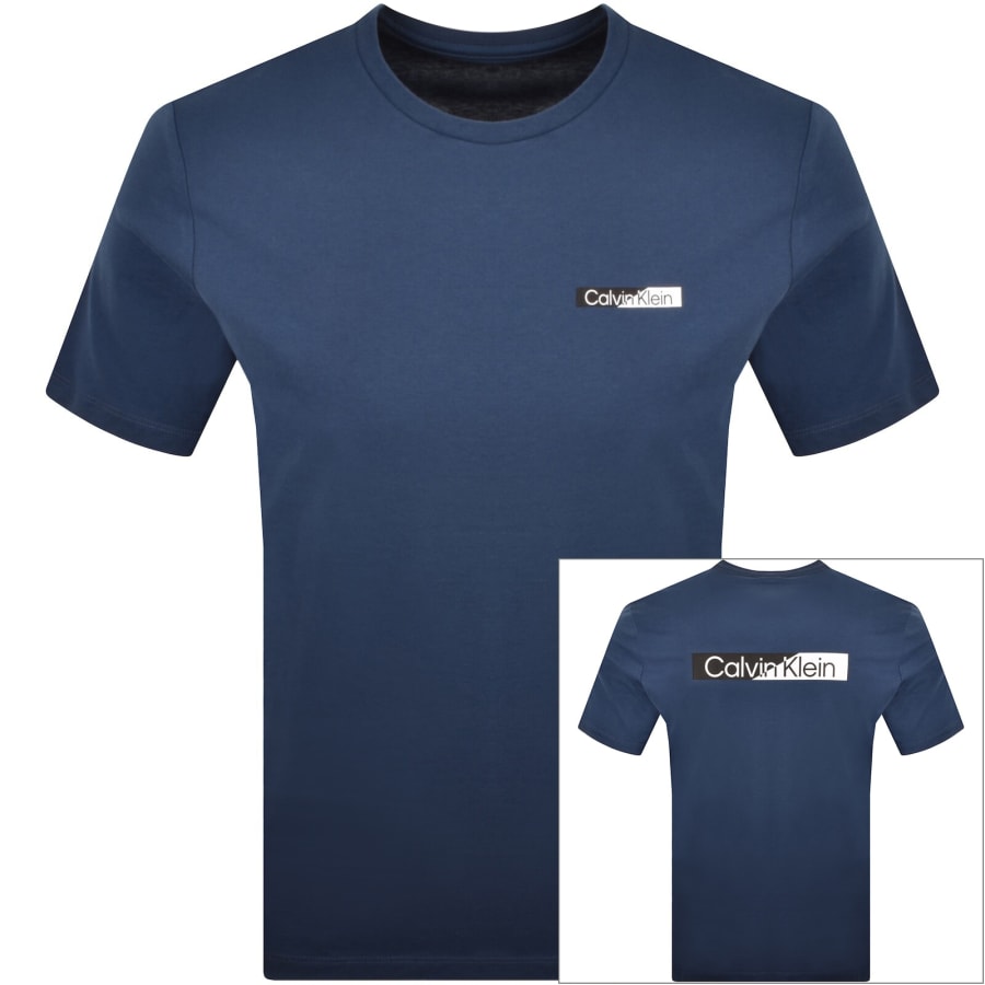 Image number 1 for Calvin Klein Graphic Logo T Shirt Blue