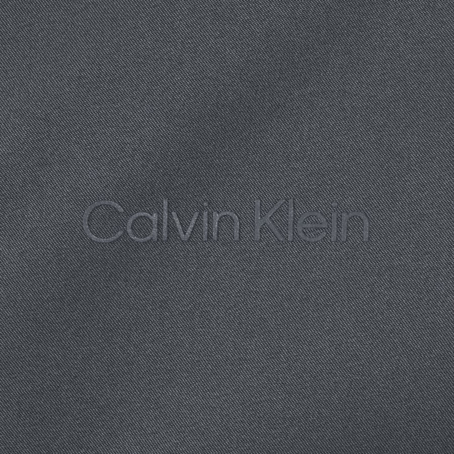 Image number 3 for Calvin Klein Matte Bomber Jacket Blue