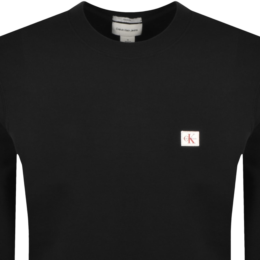 Image number 2 for Calvin Klein Jeans Badge Sweatshirt Black