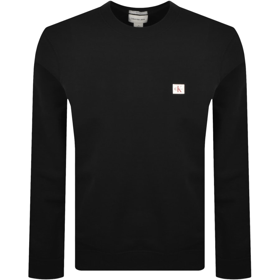 Image number 1 for Calvin Klein Jeans Badge Sweatshirt Black