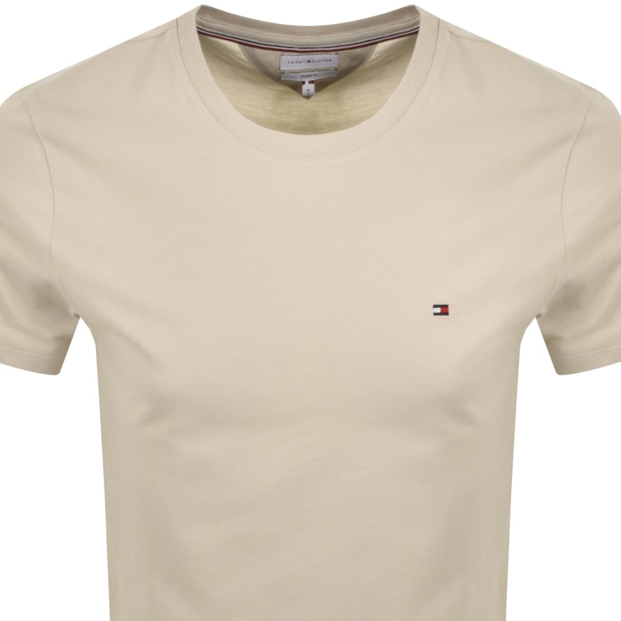 Image number 2 for Tommy Hilfiger Essential Solid T Shirt Beige