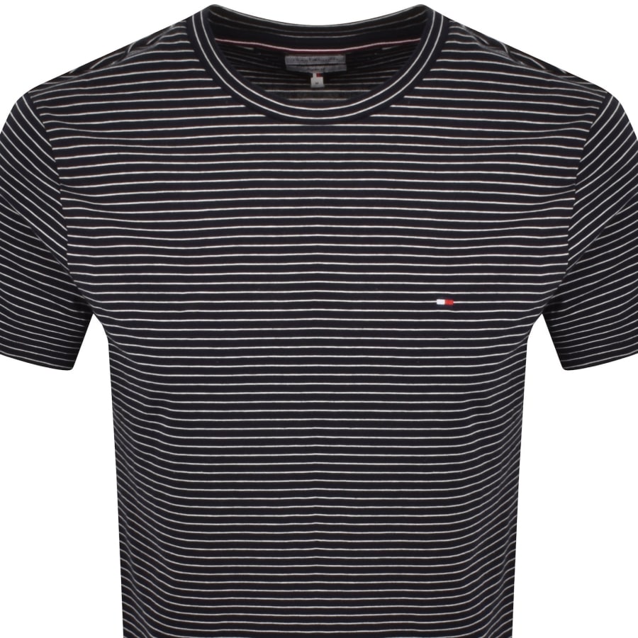 Image number 2 for Tommy Hilfiger Essential Stripe T Shirt Navy