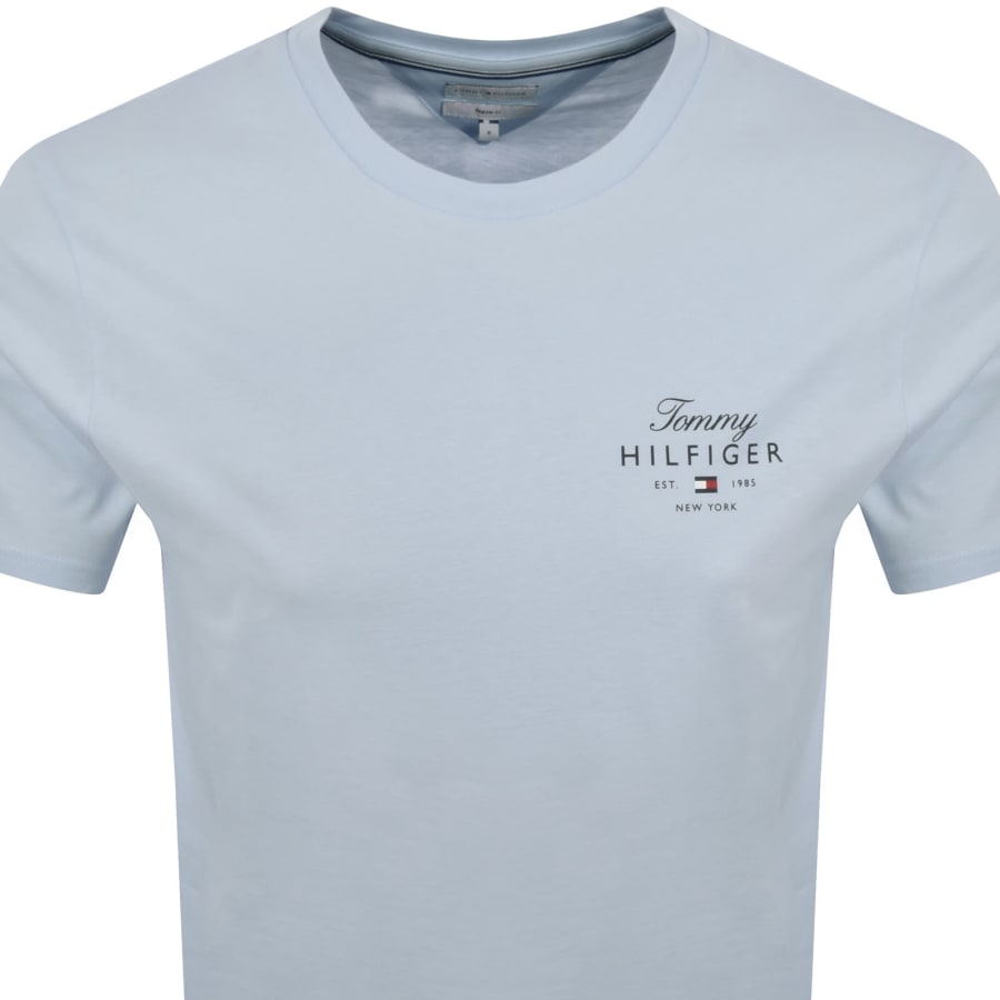 Image number 2 for Tommy Hilfiger Script Stack T Shirt Blue