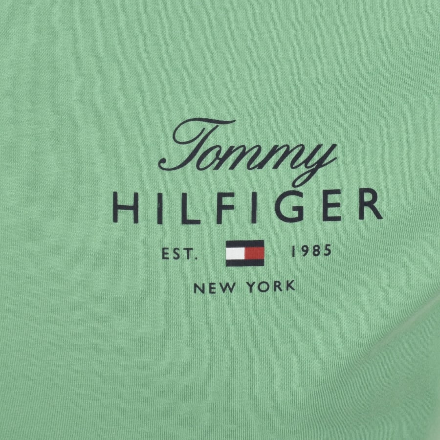 Image number 3 for Tommy Hilfiger Script Stack T Shirt Green