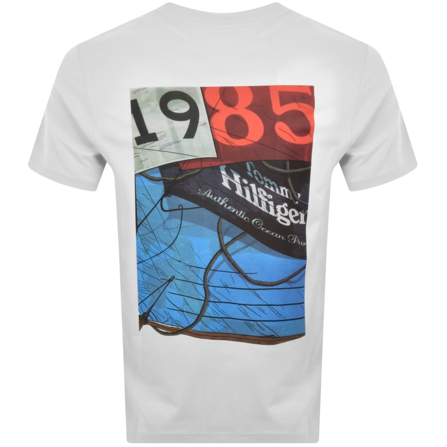 Image number 4 for Tommy Hilfiger Back Photo T Shirt White