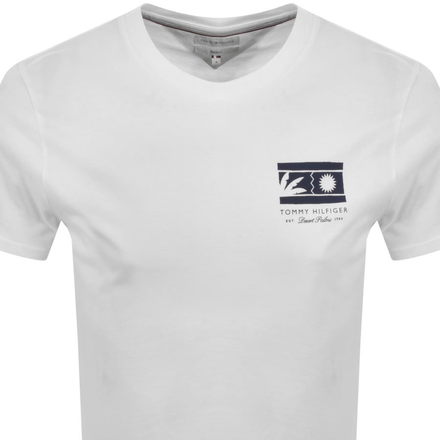 Image number 2 for Tommy Hilfiger Mono Sun Graphic T Shirt White