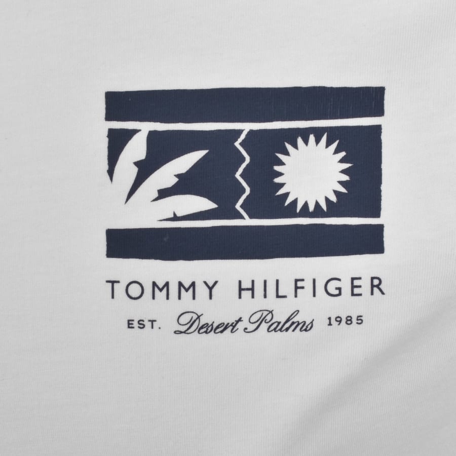 Image number 3 for Tommy Hilfiger Mono Sun Graphic T Shirt White