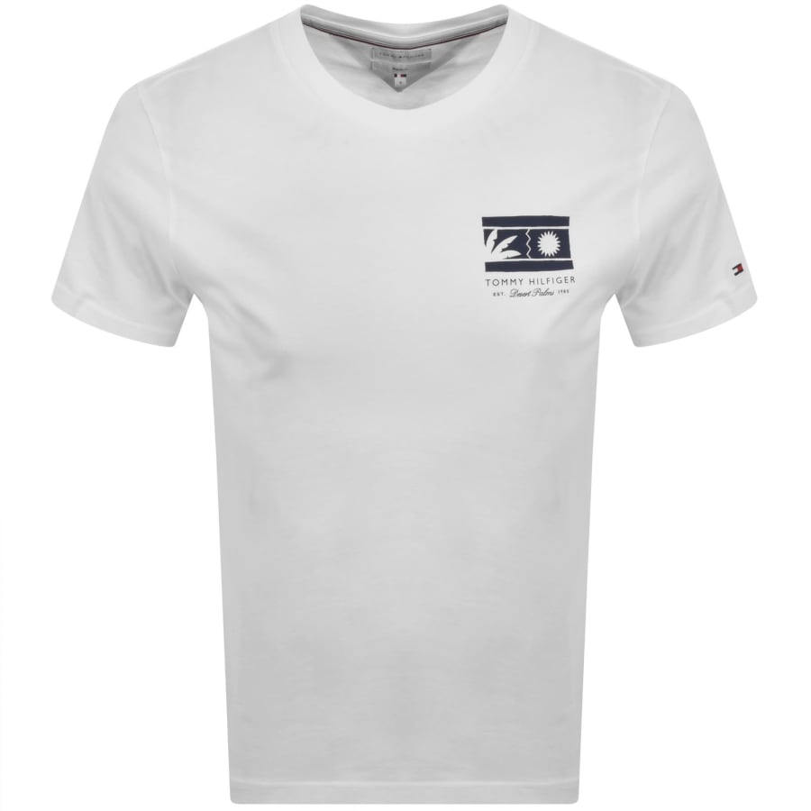 Image number 1 for Tommy Hilfiger Mono Sun Graphic T Shirt White