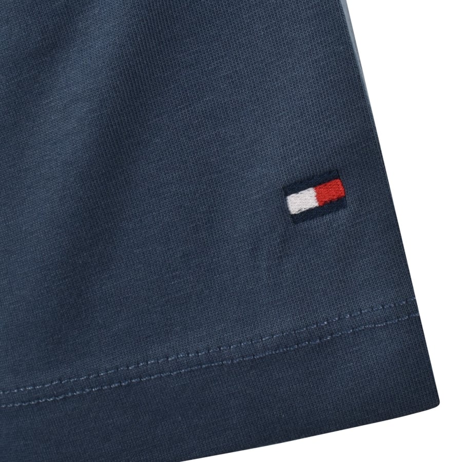 Image number 4 for Tommy Hilfiger Script  Logo T Shirt Blue