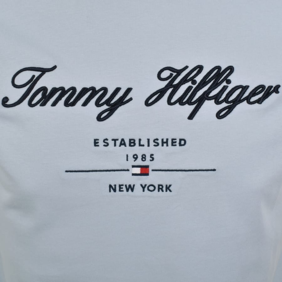 Image number 3 for Tommy Hilfiger Script  Logo T Shirt Blue