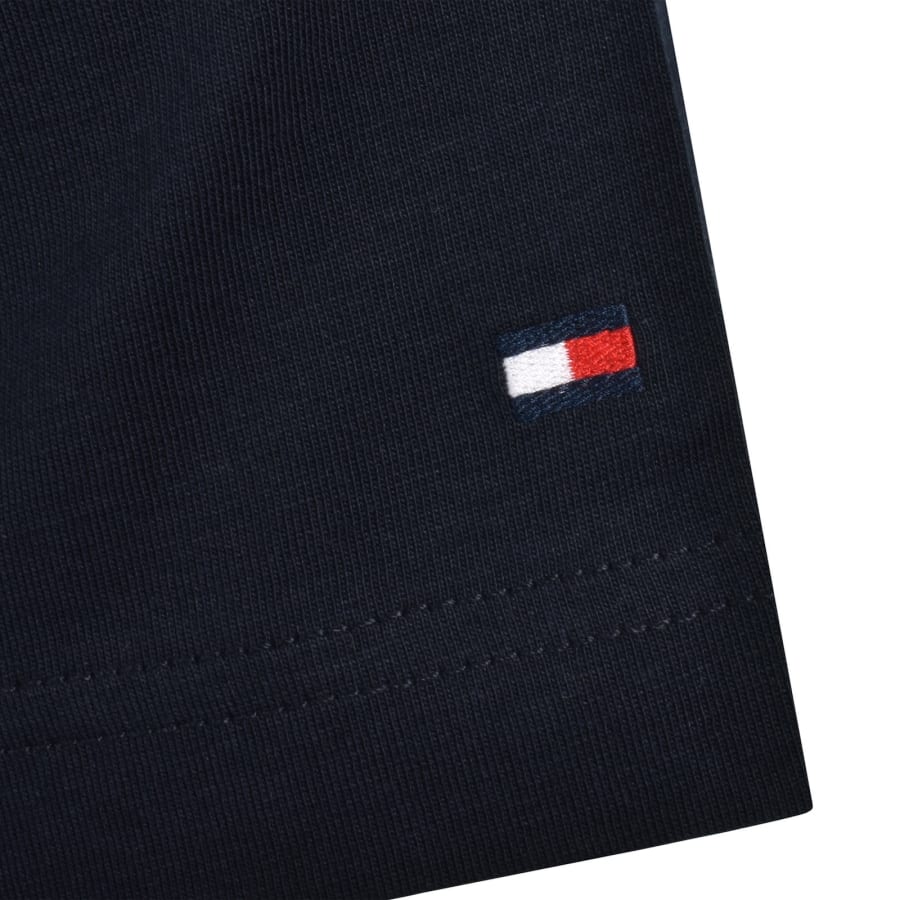Image number 4 for Tommy Hilfiger Script  Logo T Shirt Navy
