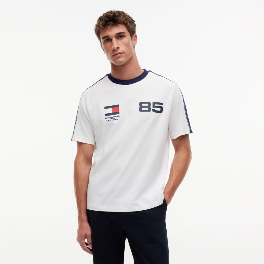 Image number 5 for Tommy Hilfiger Countries Relaxed T Shirt White