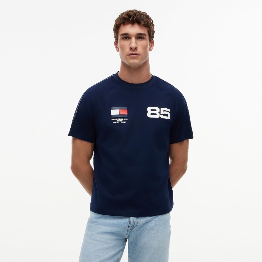 Image number 5 for Tommy Hilfiger Countries Relaxed T Shirt Navy