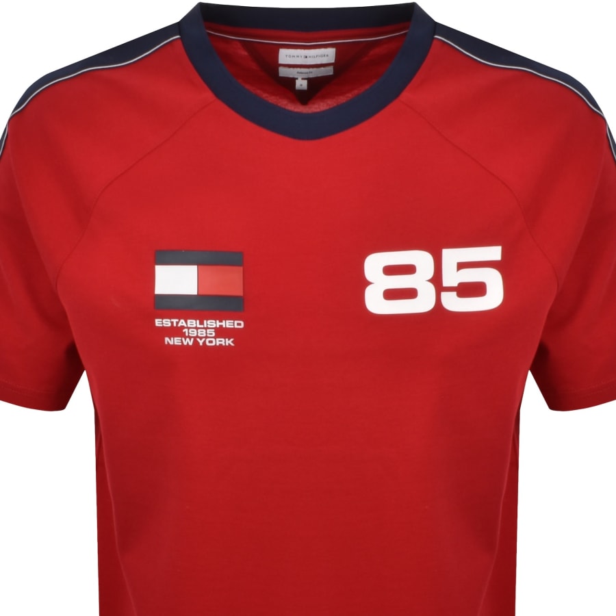 Image number 2 for Tommy Hilfiger Countries Relaxed T Shirt Red