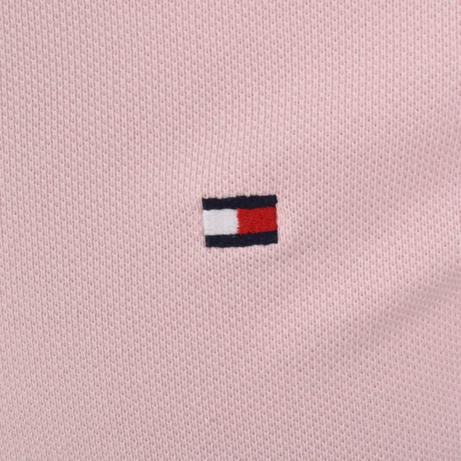 Image number 3 for Tommy Hilfiger Tipped Polo T Shirt Pink