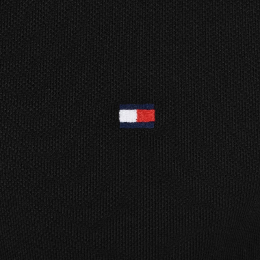 Image number 3 for Tommy Hilfiger Contrast Collar Polo T Shirt Black