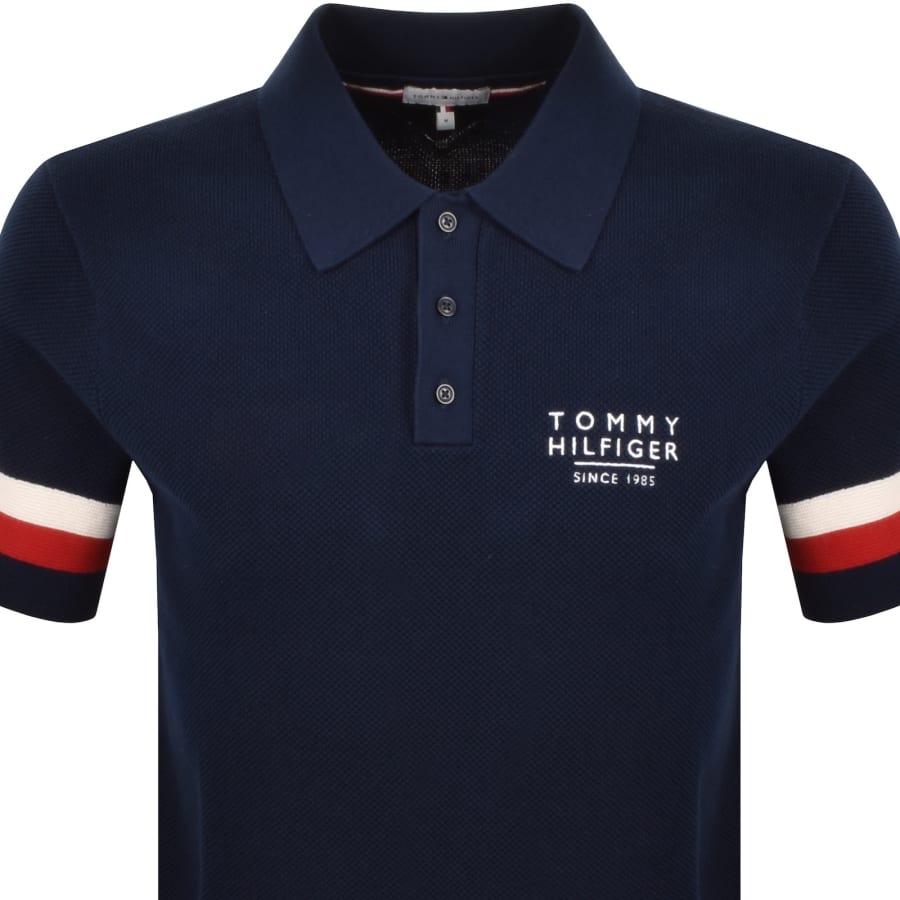 Image number 2 for Tommy Hilfiger Knit Polo Carbon Navy