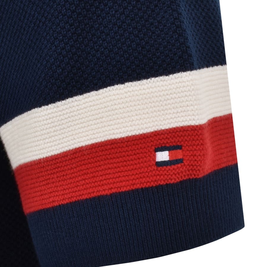 Image number 4 for Tommy Hilfiger Knit Polo Carbon Navy
