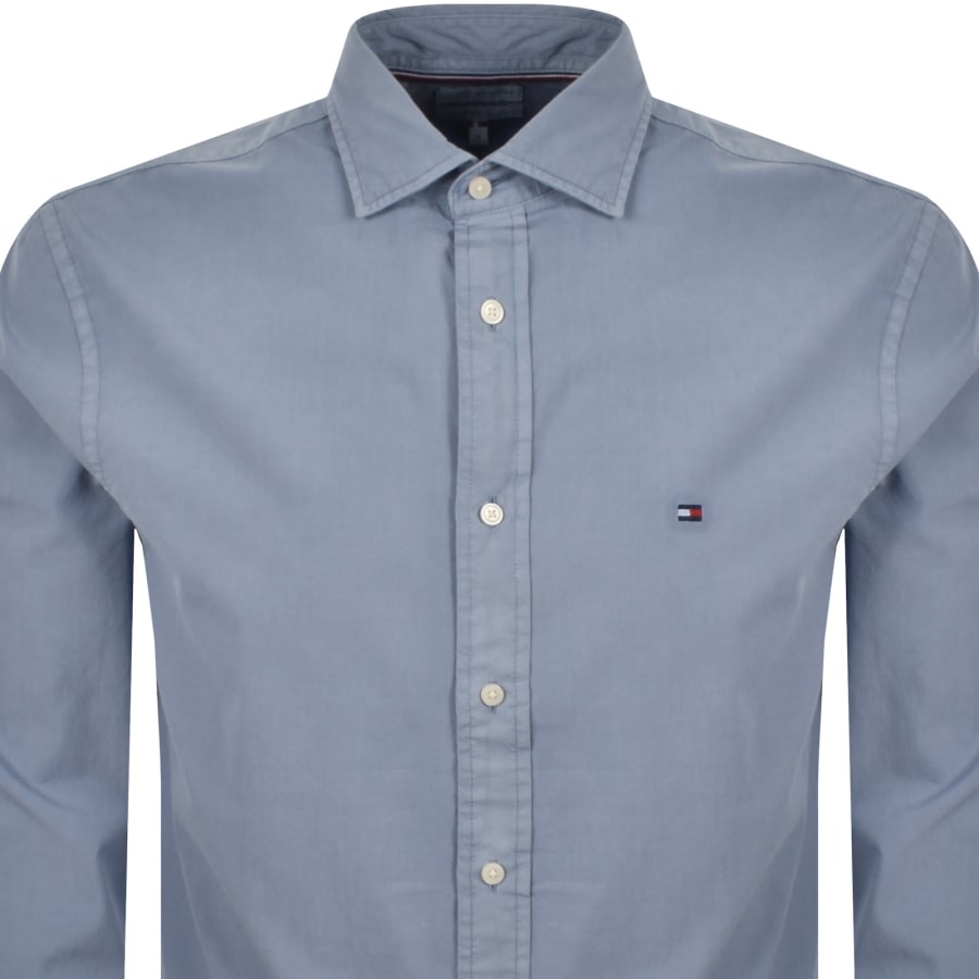 Image number 2 for Tommy Hilfiger Poplin Shirt Blue