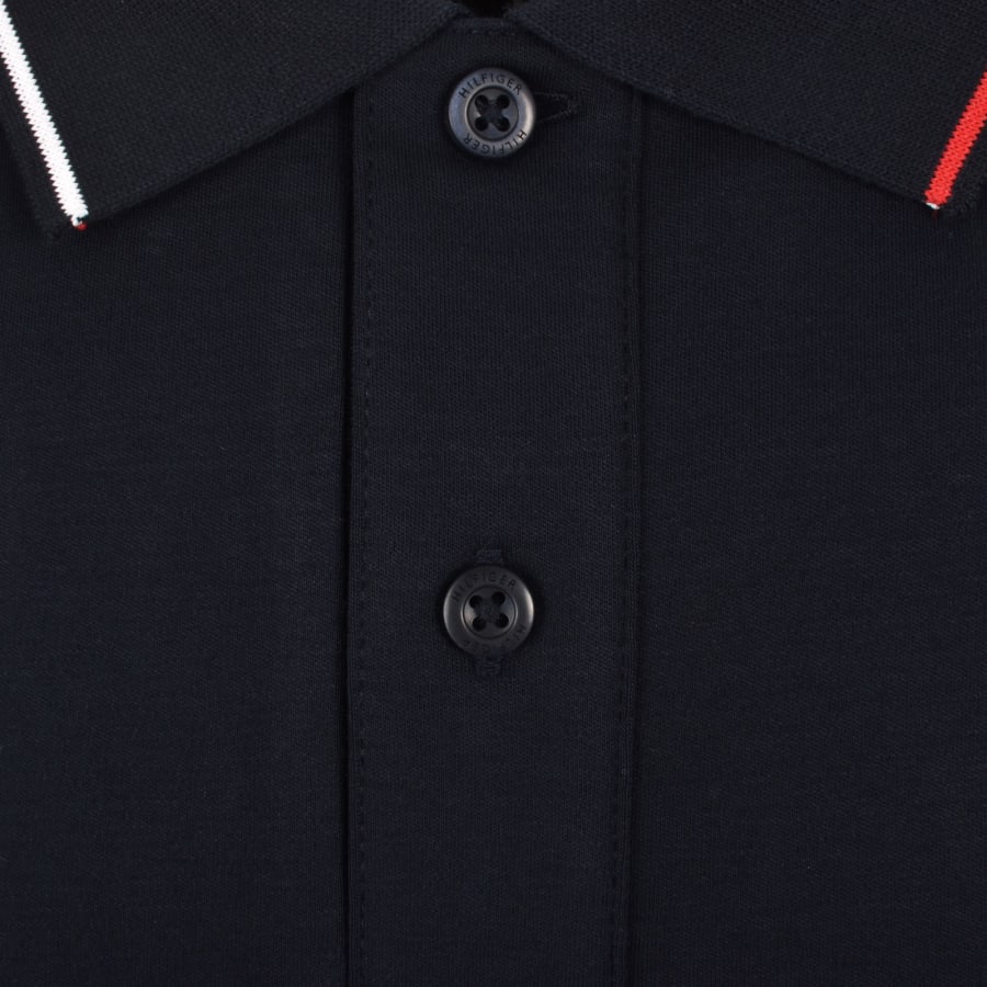 Image number 4 for Tommy Hilfiger Liquid Tipped Polo Navy