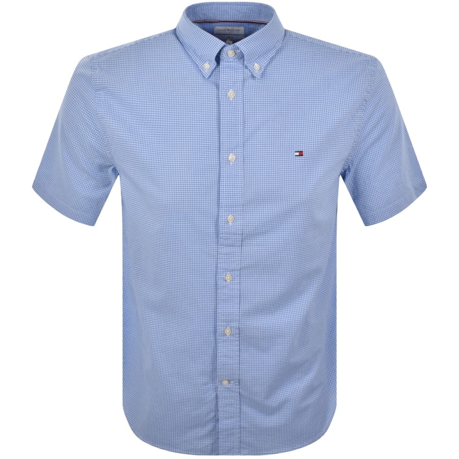 Image number 1 for Tommy Hilfiger Gingham Shirt Blue