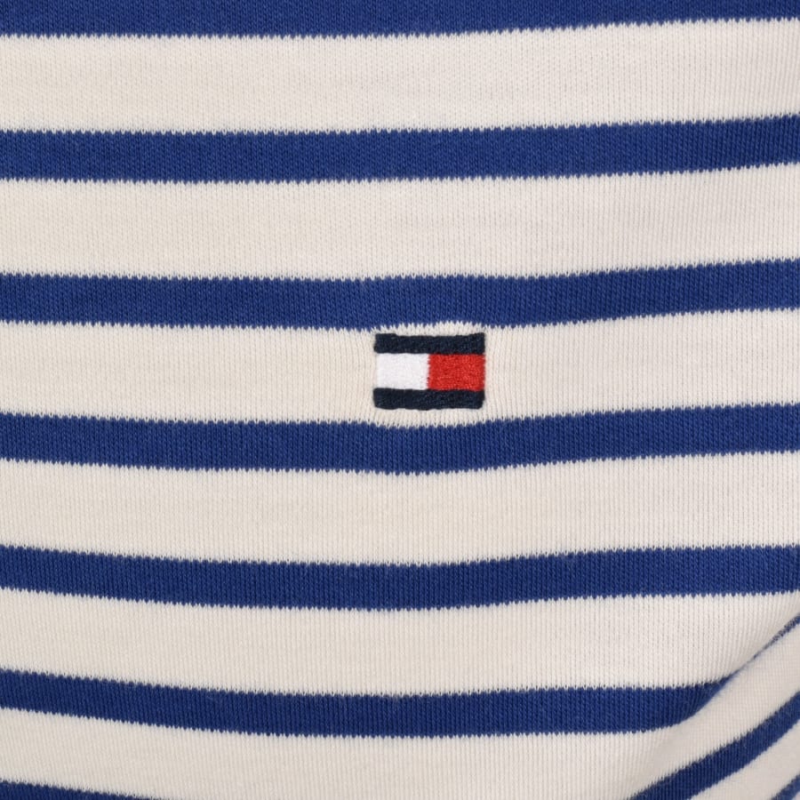 Image number 3 for Tommy Hilfiger Liquid Stripe Polo T Shirt Ivory