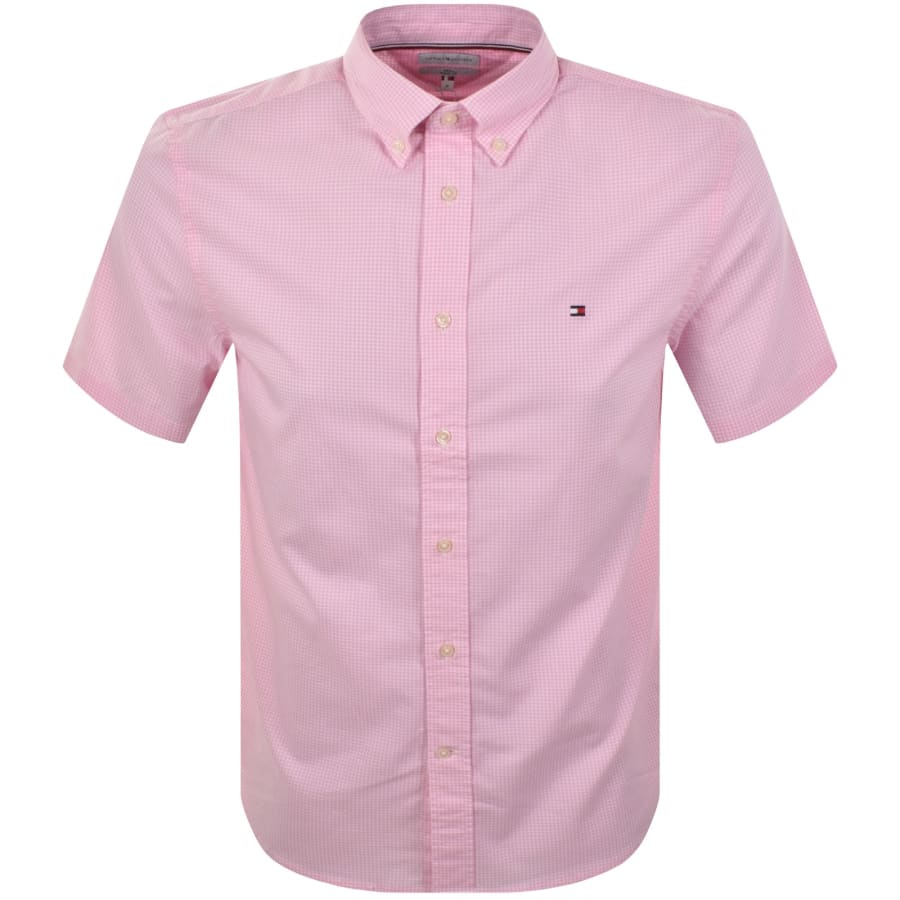 Image number 1 for Tommy Hilfiger Gingham Shirt Pink