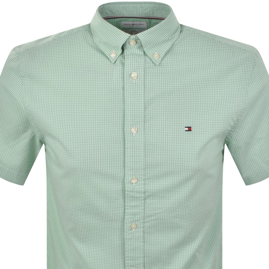 Image number 2 for Tommy Hilfiger Gingham Shirt Green