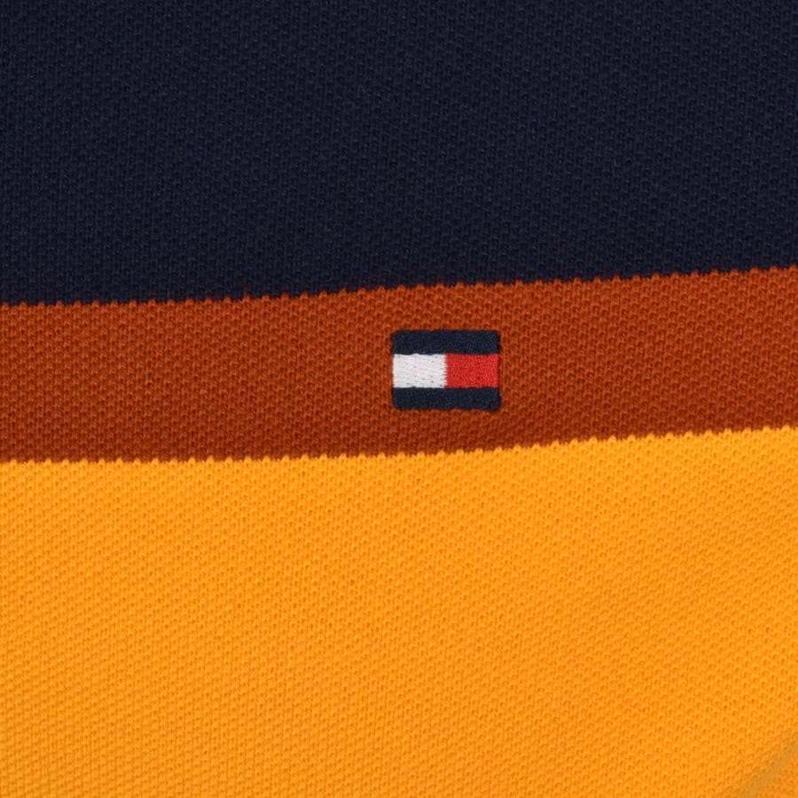 Image number 3 for Tommy Hilfiger Roadmap Stripe Polo T Shirt Blue