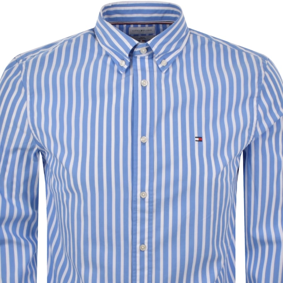 Image number 2 for Tommy Hilfiger Poplin Shirt Blue