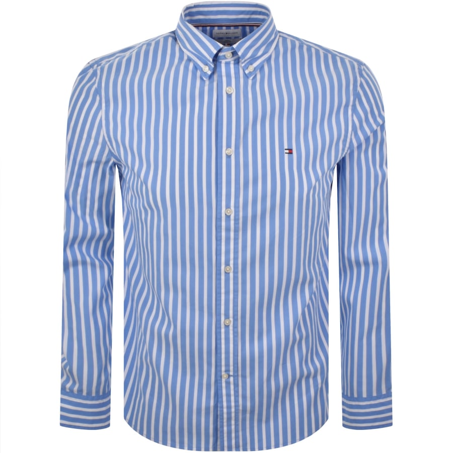 Image number 1 for Tommy Hilfiger Poplin Shirt Blue
