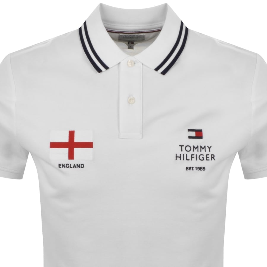 Image number 2 for Tommy Hilfiger England Polo T Shirt White
