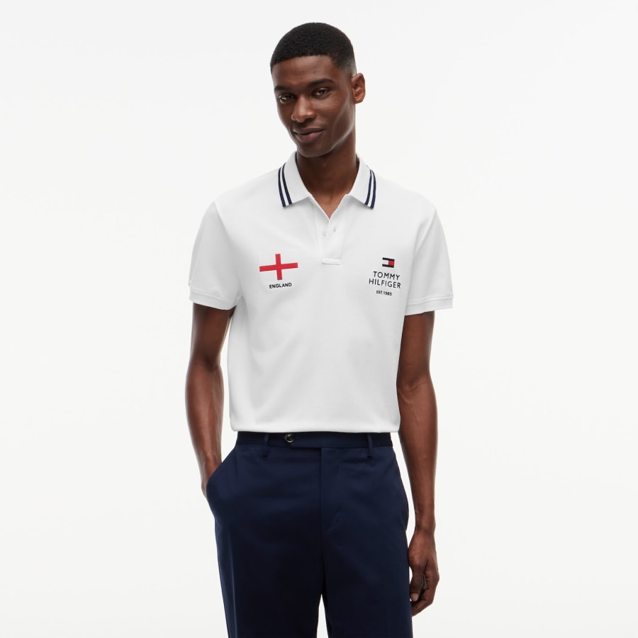 Image number 5 for Tommy Hilfiger England Polo T Shirt White