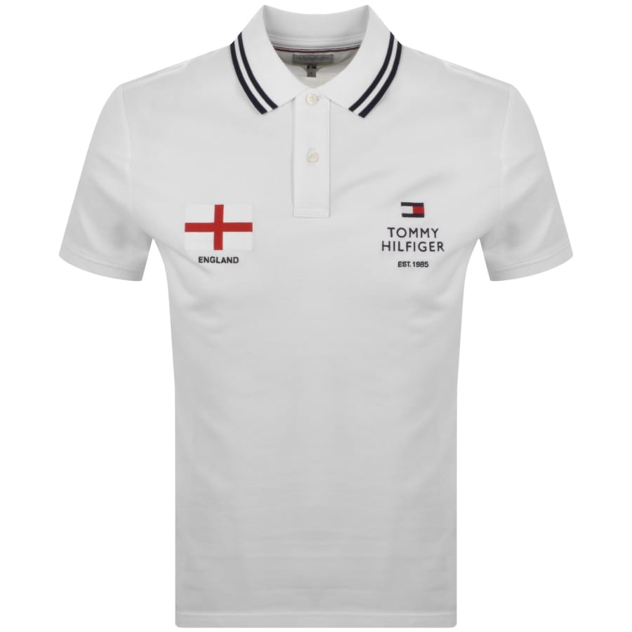 Image number 1 for Tommy Hilfiger England Polo T Shirt White