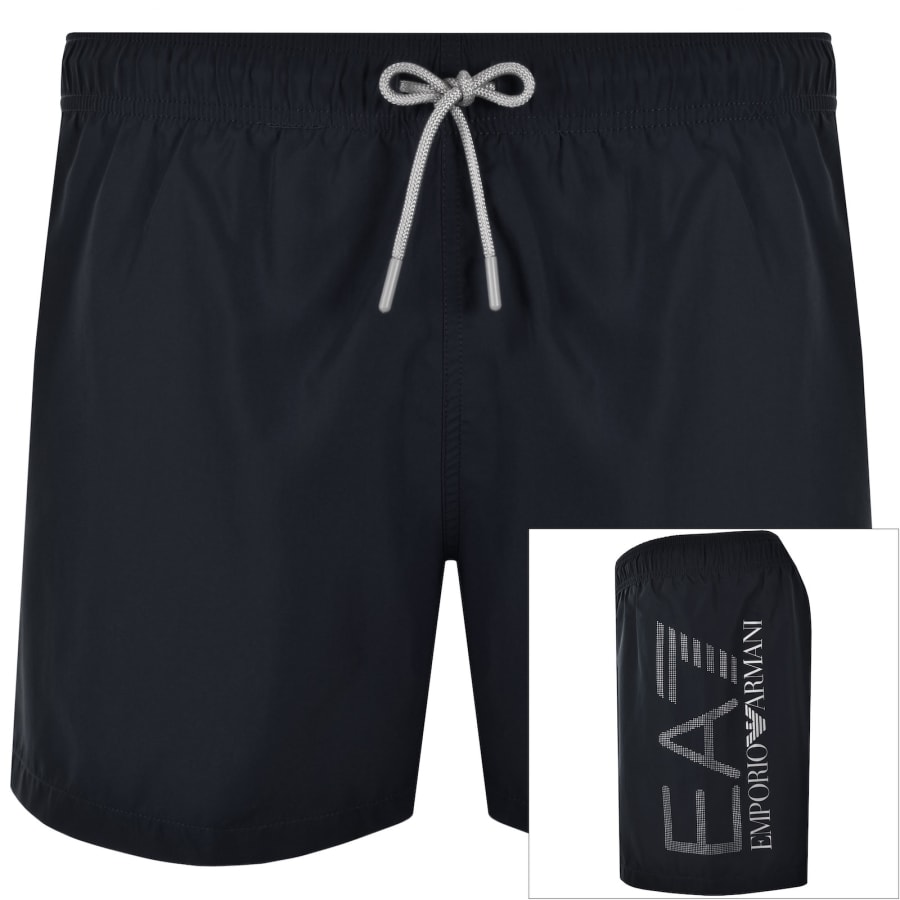Image number 1 for EA7 Emporio Armani Logo Swim Shorts Armani Blue