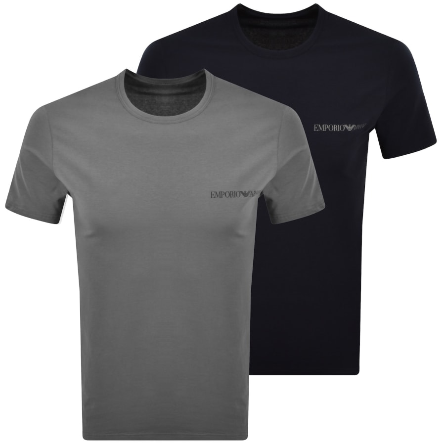Image number 1 for Emporio Armani 2 Pack Logo T Shirts