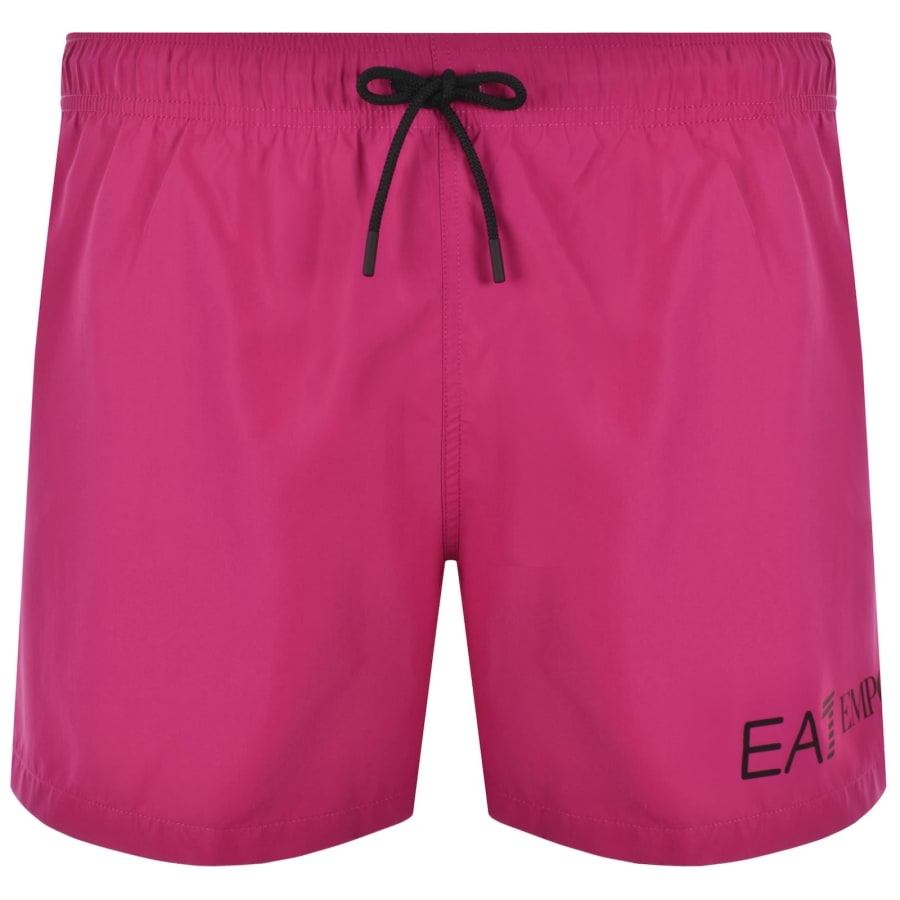 Image number 2 for EA7 Emporio Armani Logo Swim Shorts Pink