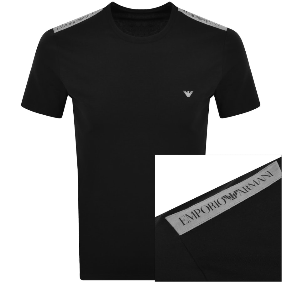 Image number 1 for Emporio Armani Lounge Logo T Shirt Black