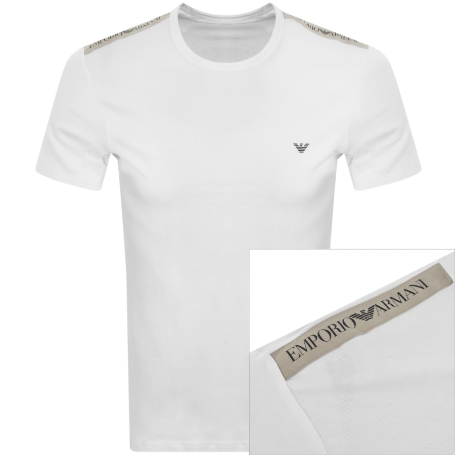 Image number 1 for Emporio Armani Lounge Logo T Shirt White