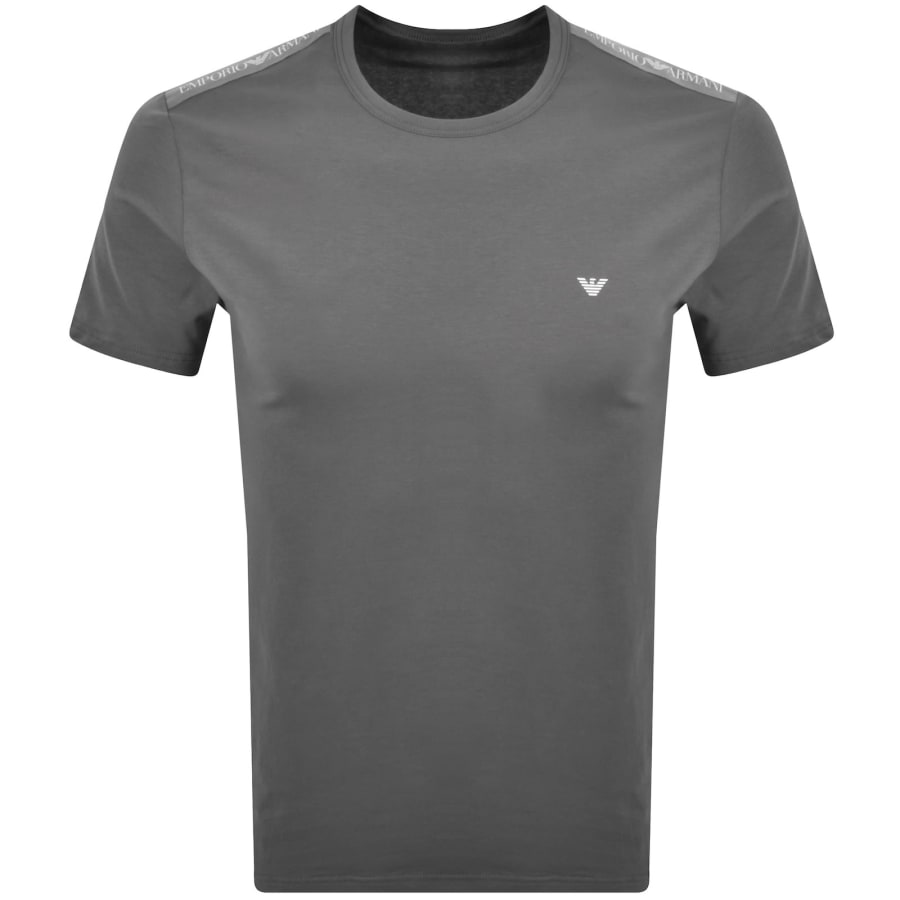 Image number 2 for Emporio Armani Lounge Logo T Shirt Grey