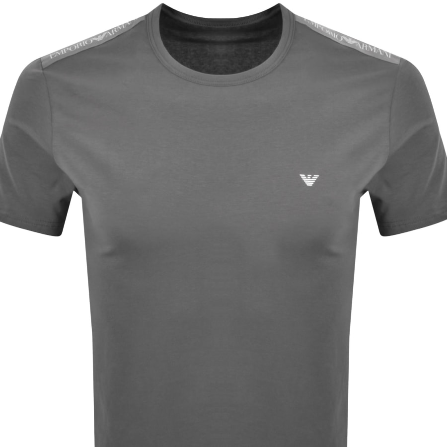 Image number 3 for Emporio Armani Lounge Logo T Shirt Grey
